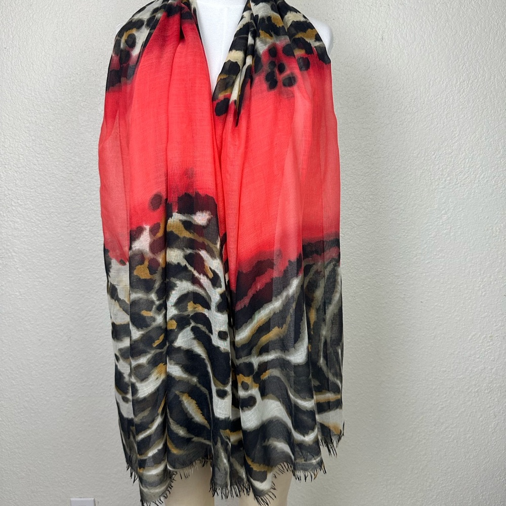 Scarf Womens Leopard Print Fashion Lightweight Accessory New York - Picture 8 of 9